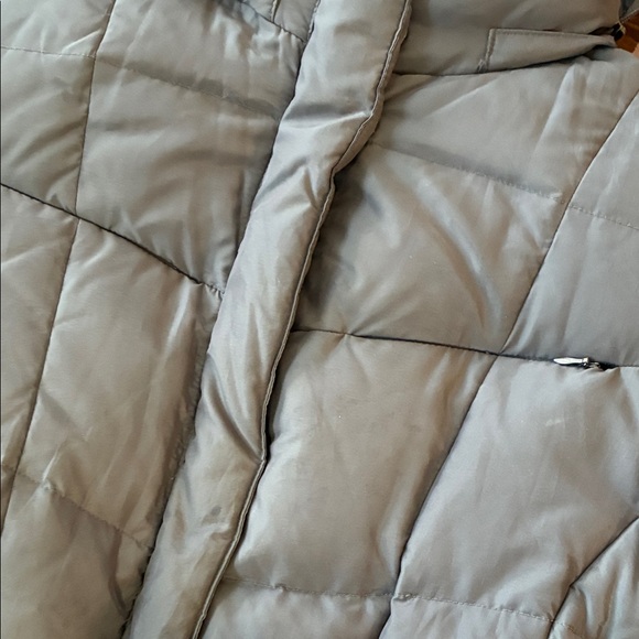 Calvin Klein Gray  Coat with Fur removable Hood - Picture 5 of 7